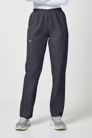 Cherokee Originals Women's Natural Rise Pull-on Cargo Trouser, Pewter