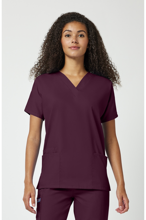Cherokee Originals Women's V-Neck Scrub Top, Wine