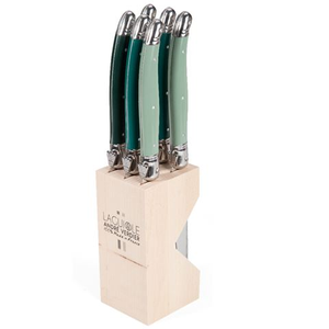 Laguiole - Debutante Steak Knife Forest Green Set 6pce