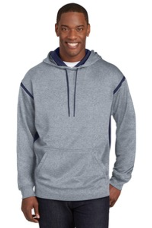 Sport-Tek TST246 Tall Tech Fleece Colorblock Hooded Sweatshirt