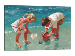 Kids And Crab
