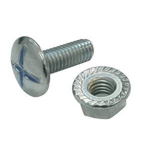 M6 x 30mm Cable Tray Bolt & Flange Nut x 100