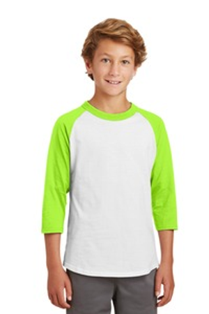 Sport-Tek YT200 Youth Colorblock Raglan Jersey