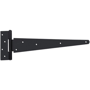 Heavy Duty Tee Hinge External Gates & Doors - Steel - Black Powder Coated - 450mm - Hardware Solutions