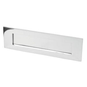 Victorian Letterbox Letter Plate - Polished Chrome - Hardware Solutions