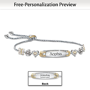 Dear Sweet Granddaughter Personalized Bracelet