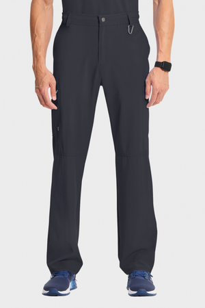 Infinity by Cherokee Men's Fly Front Scrub Trousers, Pewter