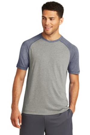 Sport-Tek ST400 PosiCharge ® Tri-Blend Wicking Raglan Tee