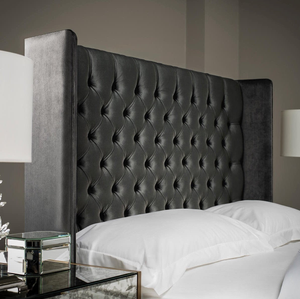 Tall Winged Chesterfield Headboard