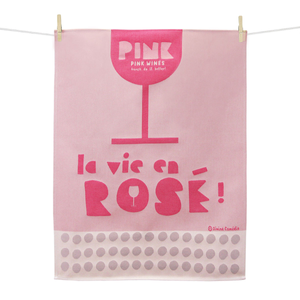 Moutet Tea Towel La Vie En Rosé