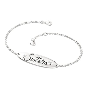 Always My Sister Diamond Bracelet