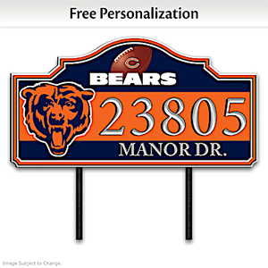 Chicago Bears Personalized Address Sign