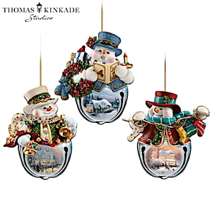 Thomas Kinkade Snow-Bell Ornament Collection