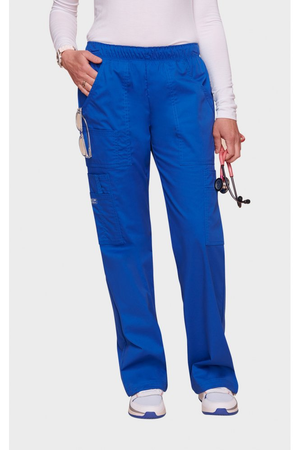 Cherokee Core Stretch Women's Mid Rise Pull-on Cargo Trouser, Royal