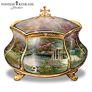 Thomas Kinkade Garden Of Prayer Music Box