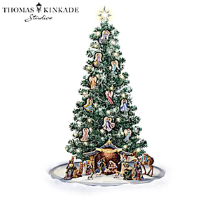 Thomas Kinkade Blessed Nativity Christmas Tree Collection