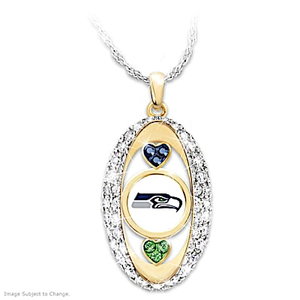 For The Love Of The Game Seattle Seahawks Pendant Necklace