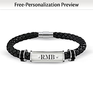 Diamond My Grandson, My Pride, My Joy Personalized Bracelet
