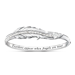 12 Genuine Diamonds When Angels Are Near Bracelet