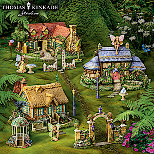 Thomas Kinkade Fairy Garden Village Collection