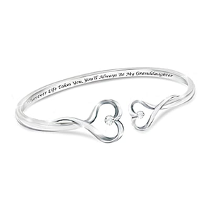 2-Diamond Always My Granddaughter Bracelet