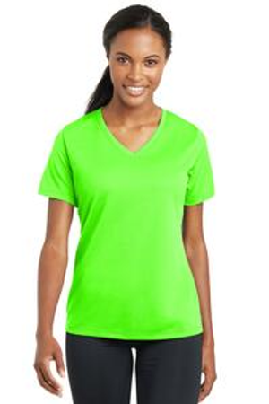 Sport-Tek LST340 Ladies PosiCharge ® RacerMesh ® V-Neck Tee