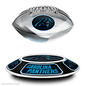 Carolina Panthers Levitating Football Sculpture