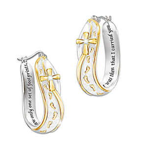 Diamond Footprints In The Sand Earrings
