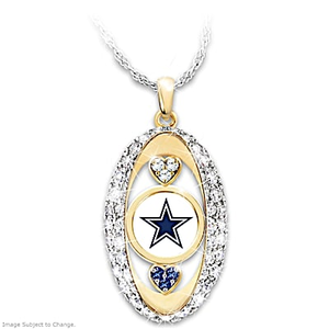 For The Love Of The Game Cowboys Pendant Necklace