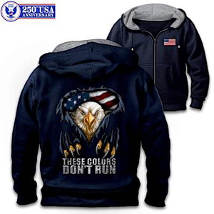 These Colors Don't Run Men's Hoodie Size X-Large (46-48)