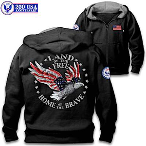 Home Of The Brave Men's Hoodie X-Large (46-48)