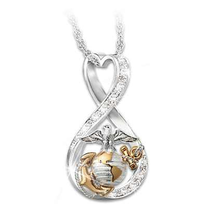 I Love My Marine Pendant Necklace