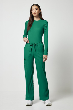 Cherokee Core Stretch Unisex Drawstring Cargo Trouser, Hunter Green