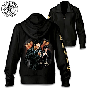 Elvis '68  Comeback Hoodie Size Large (14-16)