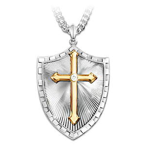 Strength In The Lord Diamond Pendant Necklace