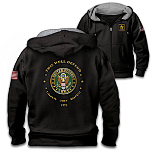 Proud To Serve U.S. Army Men's Hoodie Size XX-Large (50-52)
