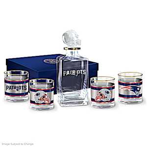 New England Patriots Decanter Set