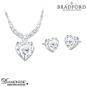 Love At First Sight Pendant Necklace And Earrings Set