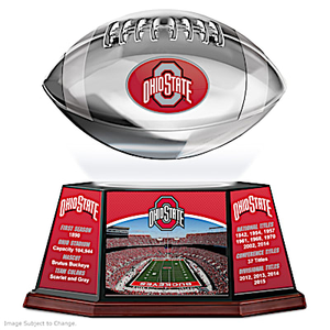 Ohio State Buckeyes Levitating Football Sculpture