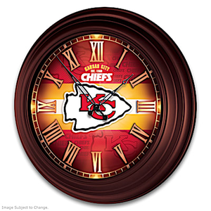 Kansas City Chiefs Wall Clock