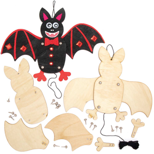 Bastelsets Holzfiguren Fledermaus