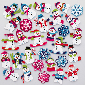 Schuim Sneeuwpop Stickers