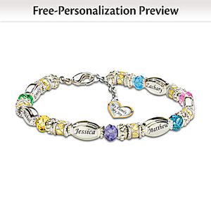 My Family, My Joy Personalized Bracelet
