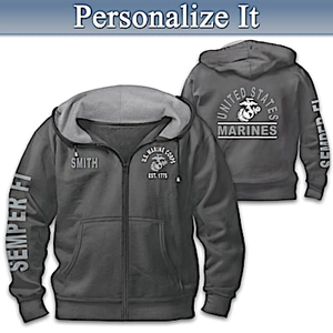 Ready At The Reveille Men's Personalized Hoodie Size M
