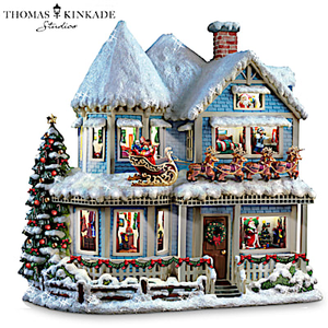 Thomas Kinkade 'Twas The Night Before Christmas Story House