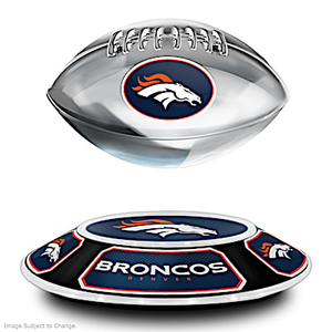 Denver Broncos Levitating Football Sculpture