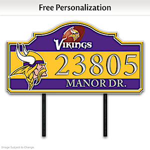 Minnesota Vikings Personalized Address Sign