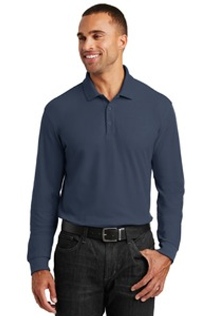 Port Authority K100LS Long Sleeve Core Classic Pique Polo