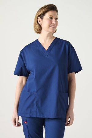 Dickies EDS Signature Women's V-Neck Scrub Top, Navy