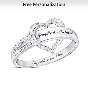 Together As One Personalized Diamond Ring